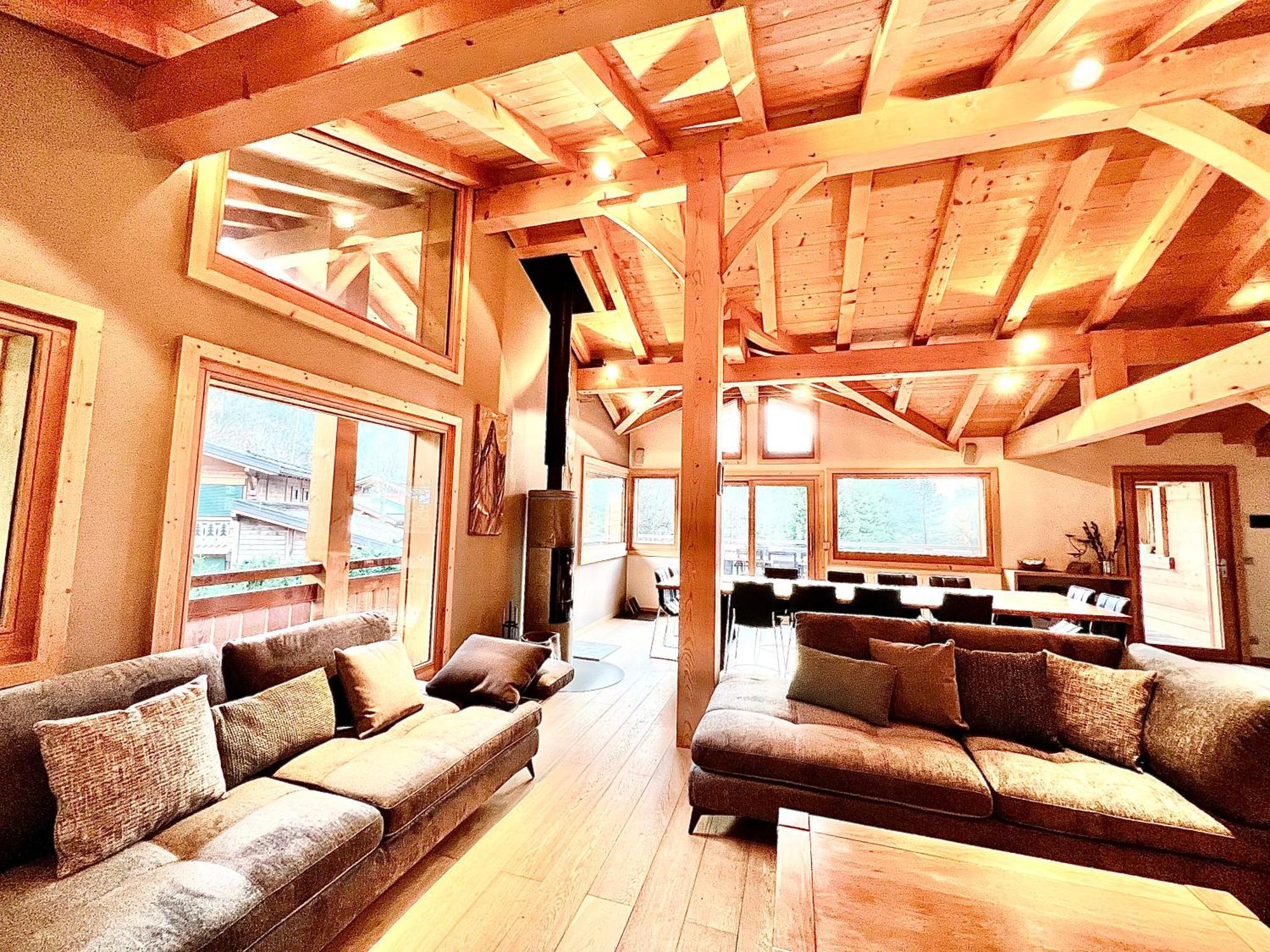 Chalet Isabelle Mountain Lodge 5 Star 5 Bedroom En Suite Sauna Jacuzzi Шамони Екстериор снимка